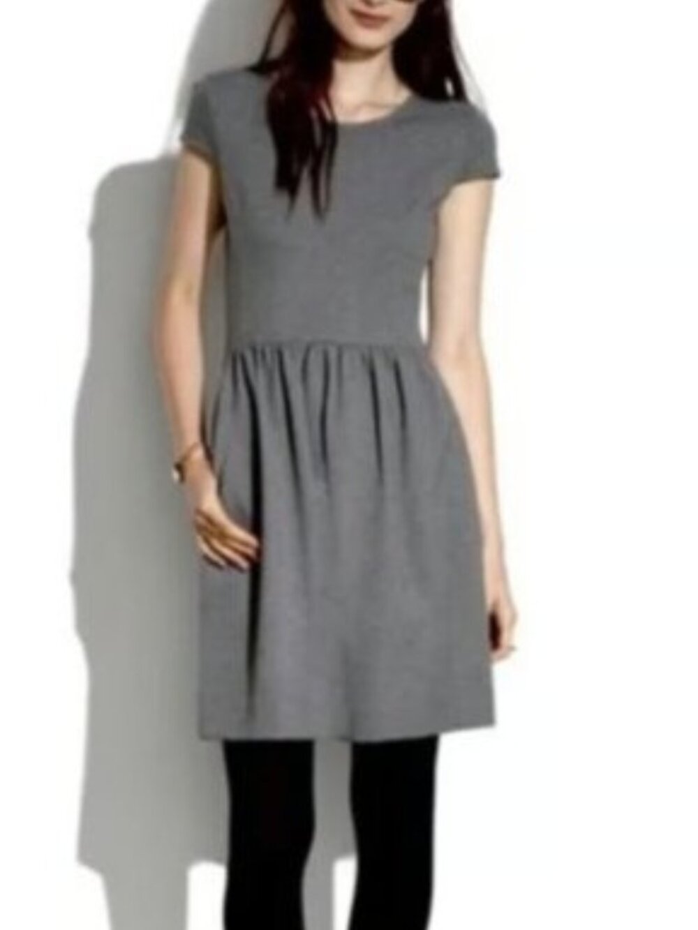 Madewell Ponte Screenplay Dress in Grey - S